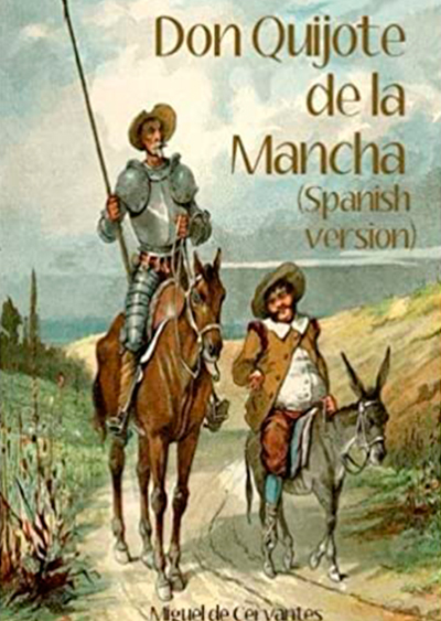 libro de Don Quijote de la Mancha de Miguel de Cervantes